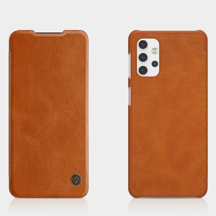 

For Samsung Galaxy A32 5G NILLKIN QIN Series Crazy Horse Texture Horizontal Flip Leather Case with Card Slot(Brown)