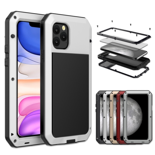 

For iPhone 11 Metal Armor Triple Proofing Protective Case(White)