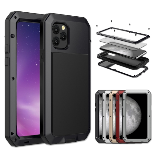 

For iPhone 11 Pro Max Metal Armor Triple Proofing Protective Case(Black)