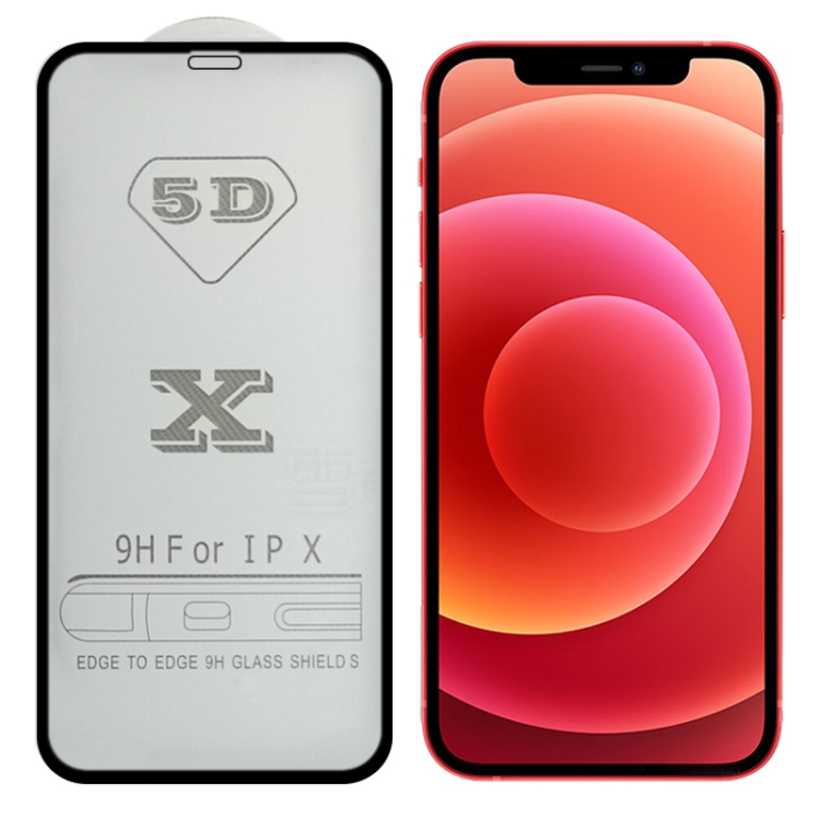 

9H 5D Full Glue Full Screen Tempered Glass Film For iPhone 12 mini(Black)