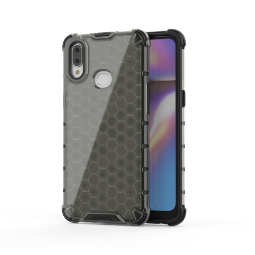 

For Galaxy A10s Shockproof Honeycomb PC + TPU Case(Black)