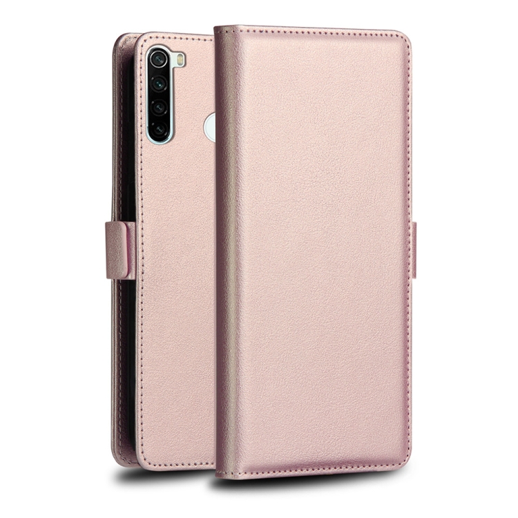 

For Xiaomi Redmi Note 8 DZGOGO MILO Series PC + PU Horizontal Flip Leather Case with Holder & Card Slot & Wallet(Rose Gold)