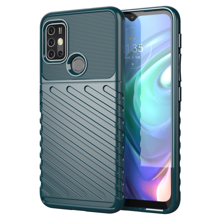 

For Motorola Moto G10 Thunderbolt Shockproof TPU Protective Soft Case(Green)