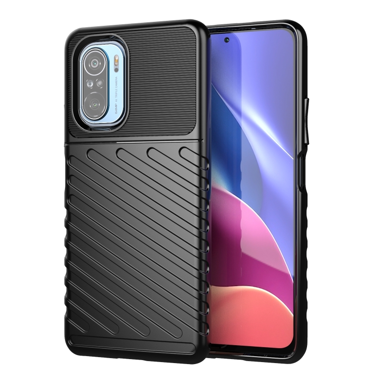 

For Xiaomi Redmi K40 Pro Thunderbolt Shockproof TPU Protective Soft Case(Black)