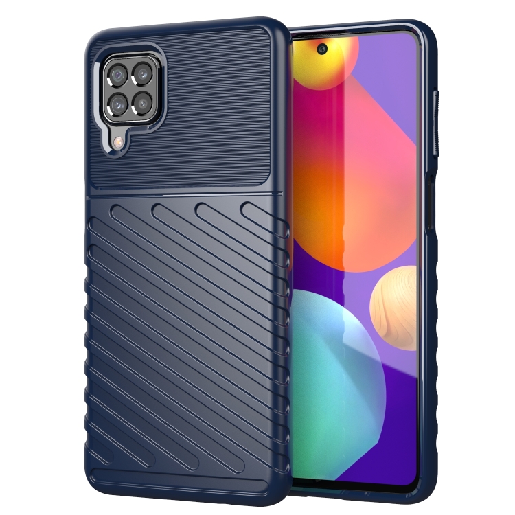 

For Samsung Galaxy M62 Thunderbolt Shockproof TPU Protective Soft Case(Blue)