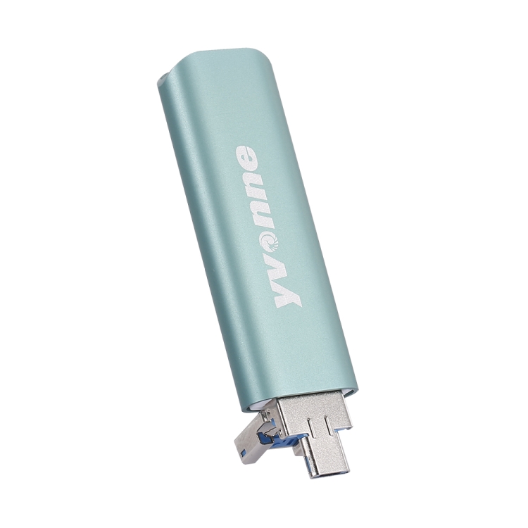 

Yvonne Y15D USB 3.0 Type-C / USB-C + USB + Micro OTG USB Flash Drives U Disk, Capacity:64GB(Green)