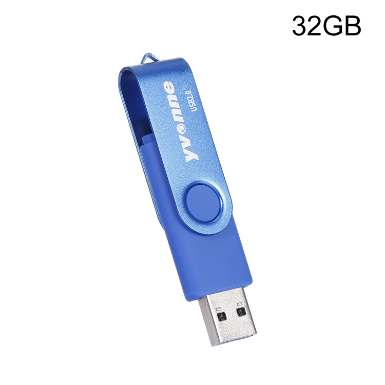 

Yvonne YT602-2 USB 2.0 USB + Micro OTG USB Flash Drives U Disk, Capacity:32GB(Blue)