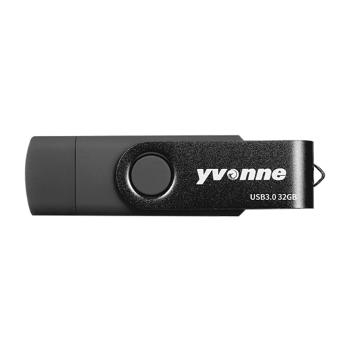 

Yvonne YT602-3 USB 3.0 USB + Micro OTG USB Flash Drives U Disk, Capacity:32GB(Black)