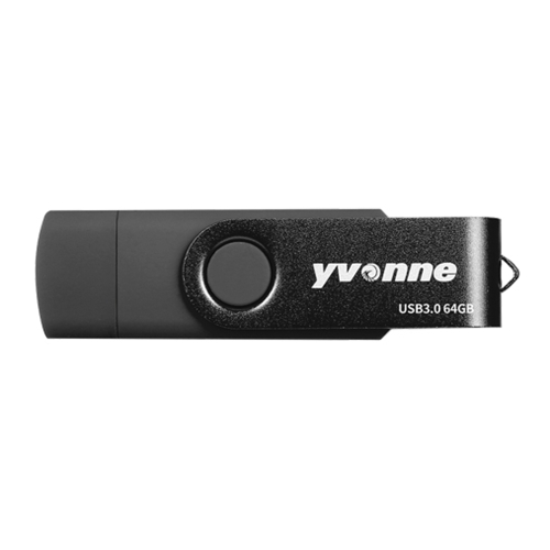 

Yvonne YT602-3 USB 3.0 USB + Micro OTG USB Flash Drives U Disk, Capacity:64GB(Black)