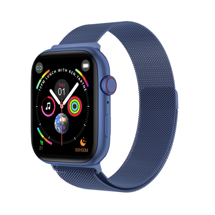 

DW35PRO 1.75 inch Color Screen IPX7 Waterproof Smart Watch, Support Bluetooth Answer & Reject / Sleep Monitoring / Heart Rate Monitoring, Style: Steel Strap(Blue)