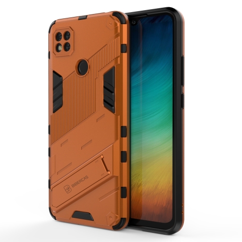 

For Xiaomi Redmi 9C Punk Armor 2 in 1 PC + TPU Shockproof Case with Invisible Holder (Orange)