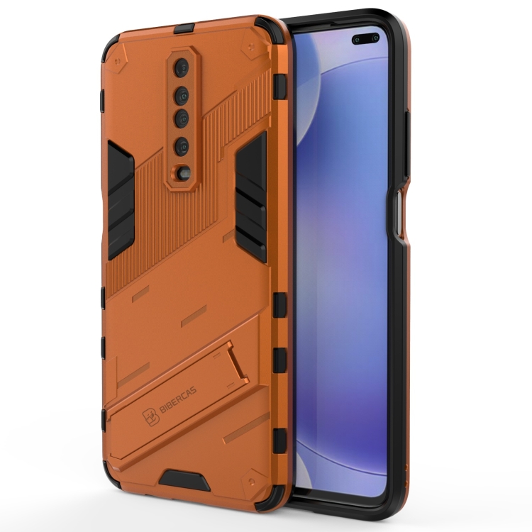 

For Xiaomi Redmi K30 Punk Armor 2 in 1 PC + TPU Shockproof Case with Invisible Holder (Orange)