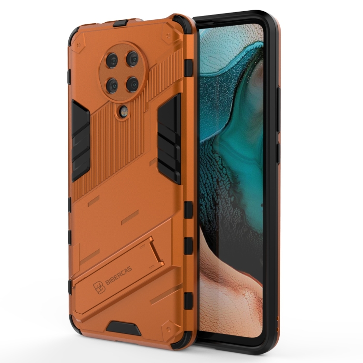 

For Xiaomi Redmi K30 Pro Punk Armor 2 in 1 PC + TPU Shockproof Case with Invisible Holder (Orange)