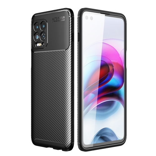 

For Motorola Moto Edge S / G100 Carbon Fiber Texture Shockproof TPU Case(Black)