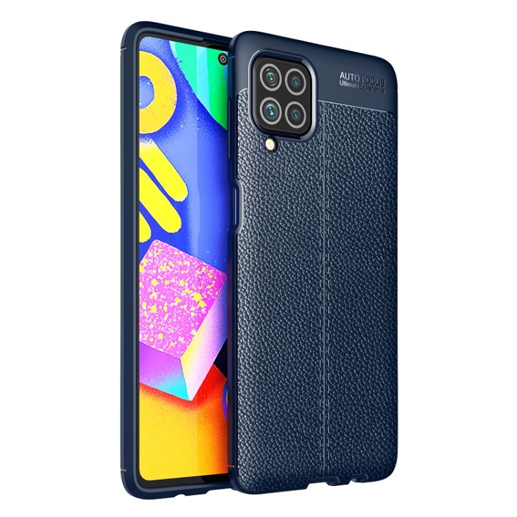 

For Samsung Galaxy F62 / M62 Litchi Texture TPU Shockproof Case(Blue)