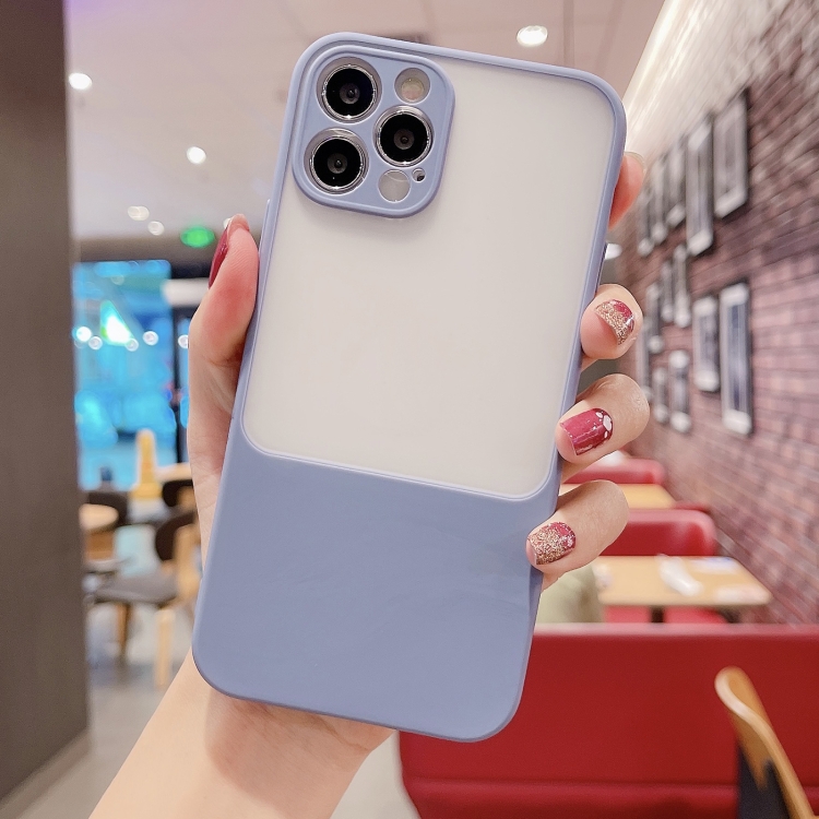 

Candy Color Shockproof TPU Case For iPhone 12 Pro(Light Purple)