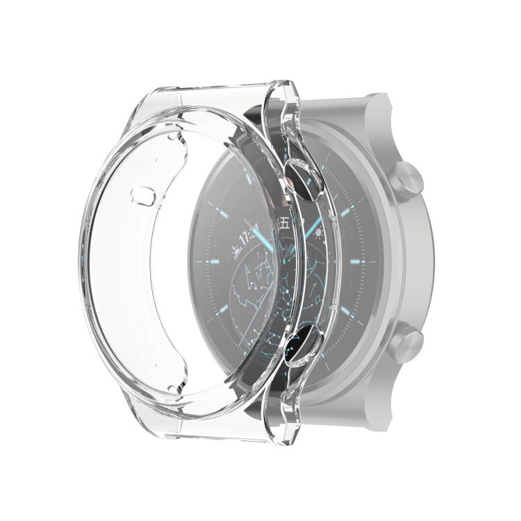 

For Huawei Watch GT 2 Pro / GT 2 ECG Half Coverage Hollowed TPU Protective Case(Transparent White)