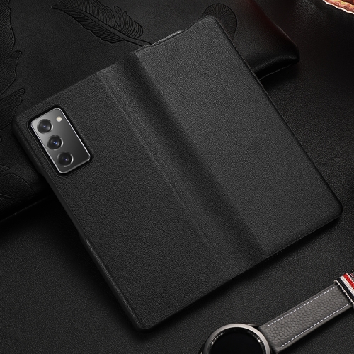 

For Samsung Galaxy Z Fold2 5G Exclusive Series Cowhide Texture Horizontal Flip Leather Case(Black)