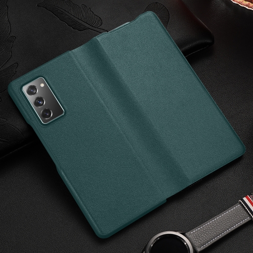 

For Samsung Galaxy Z Fold2 5G Exclusive Series Cowhide Texture Horizontal Flip Leather Case(Green)