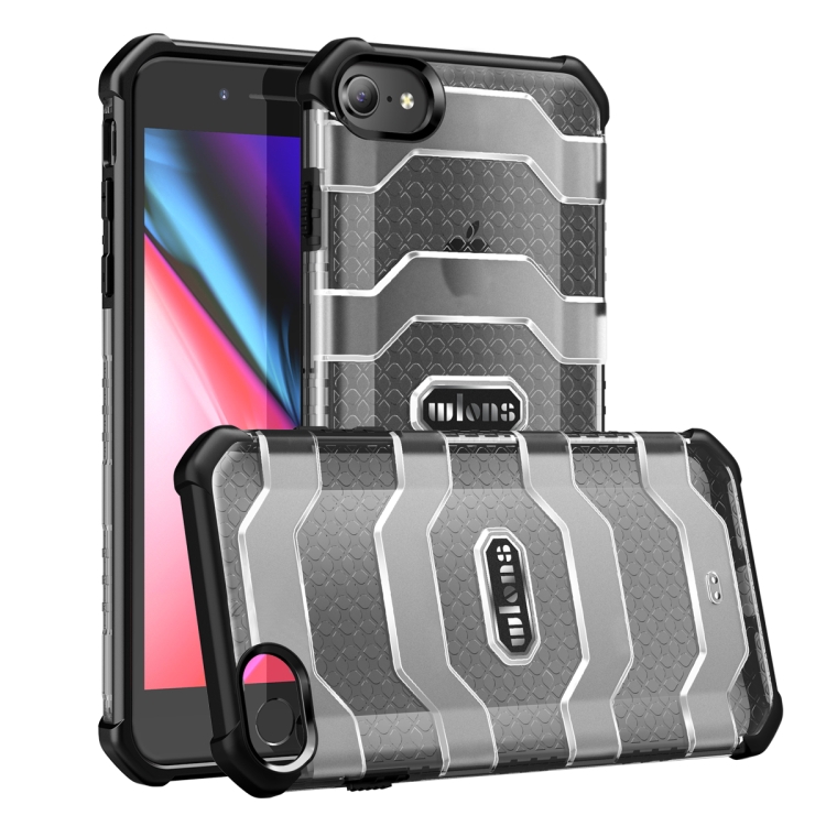 

wlons Explorer Series PC + TPU Protective Case For iPhone SE 2020 / 8 / 7(Black)