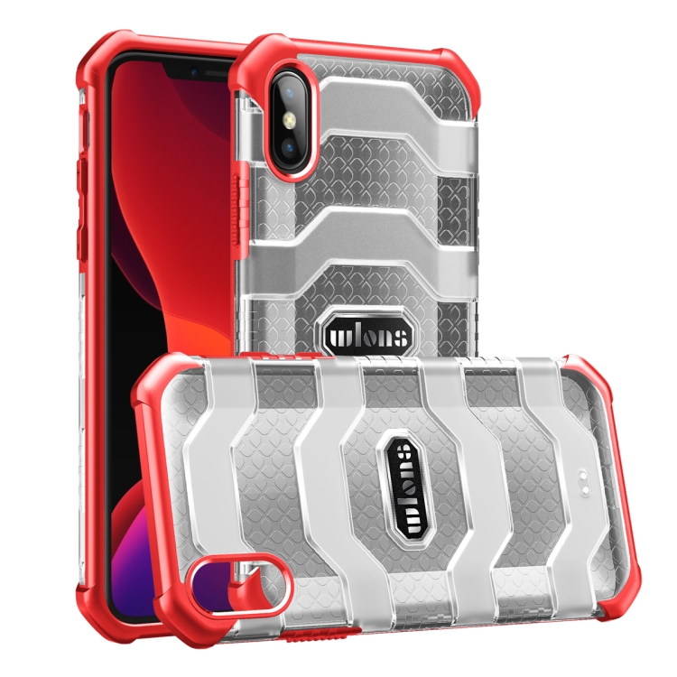 

wlons Explorer Series PC + TPU Protective Case For iPhone XS / X(Red)