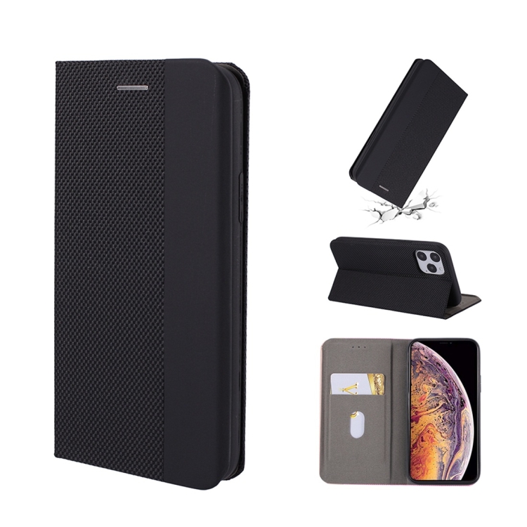 

For iPhone 11 Pro Max Ultrathin Shell Magnetic Horizontal Flip Leather Case with Holder & Card Slots(Black)