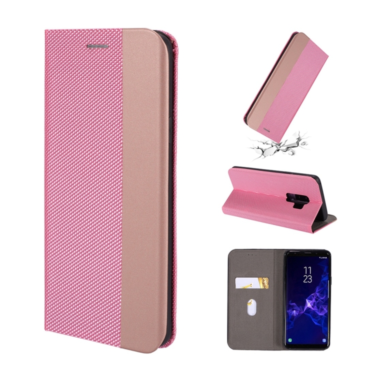 

For Galaxy S9 Ultrathin Shell Magnetic Horizontal Flip Leather Case with Holder & Card Slots(Pink)