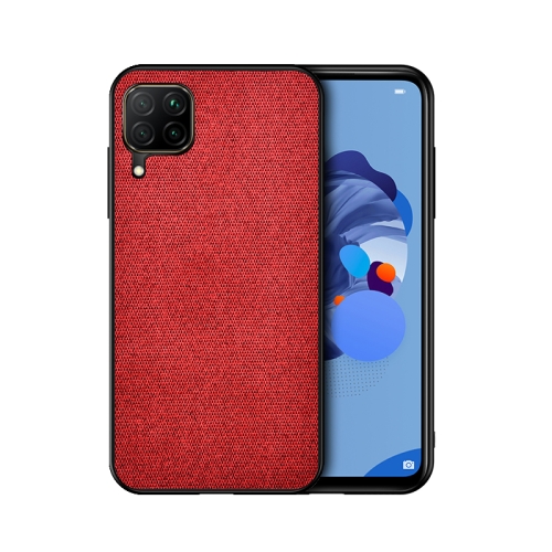 

For Samsung Galaxy A52 5G Shockproof Cloth Texture PC+ TPU Protective Case(Red)