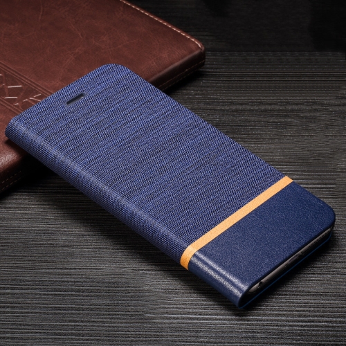 

For Sony Xperia L1 Canvas Three-color Stitching Business Horizontal Flip Leather Case with Holder & Card Slot(Blue)