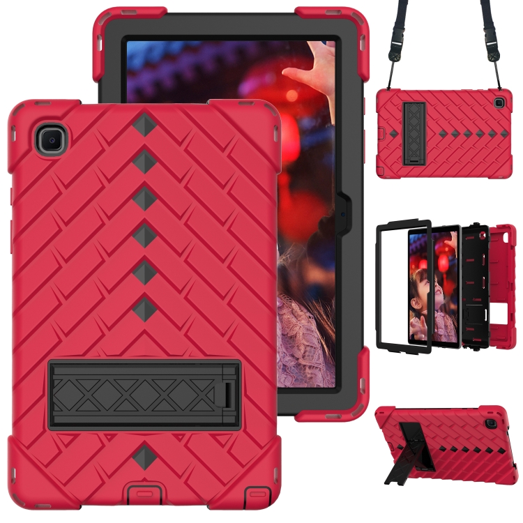 Shockproof Rhombus Robot PC + Silicone Protective Case with Holder & Shoulder Strap For Samsung Galaxy Tab A7 10.4 (2020)(Red+Black)
Shockproof Rhombus Robot PC + Silicone Protective Case with Holder & Shoulder Strap For Samsung Galaxy Tab A7 10.4 (2020)(Red+Black)