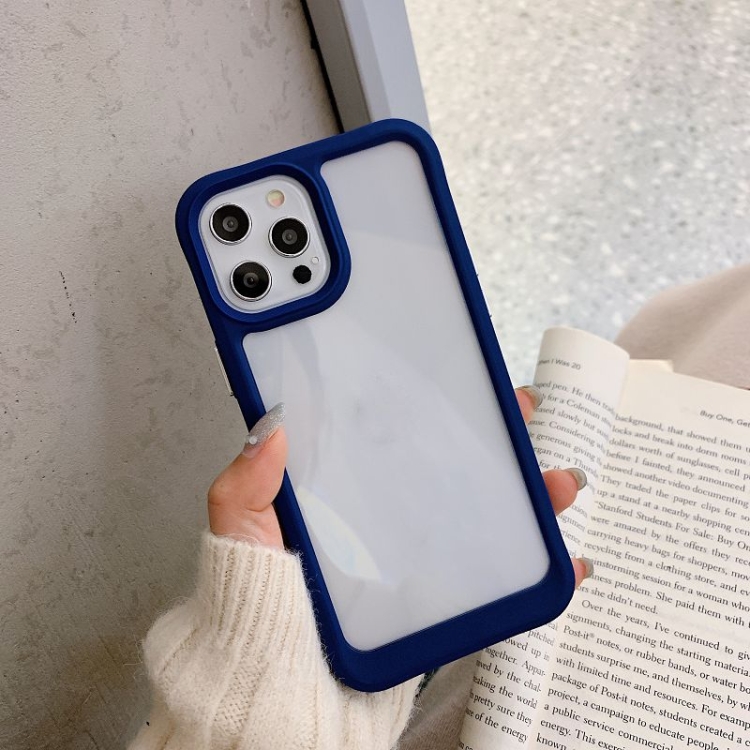 

Acrylic + TPU Shockproof Protective Case For iPhone 12 mini(Blue)