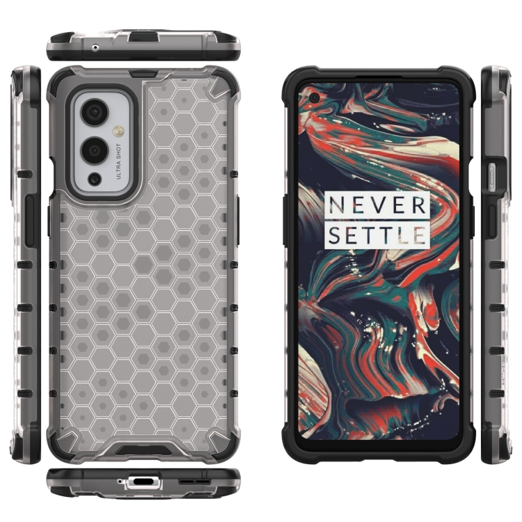 

For OnePlus 9 Shockproof Honeycomb PC + TPU Case(White)