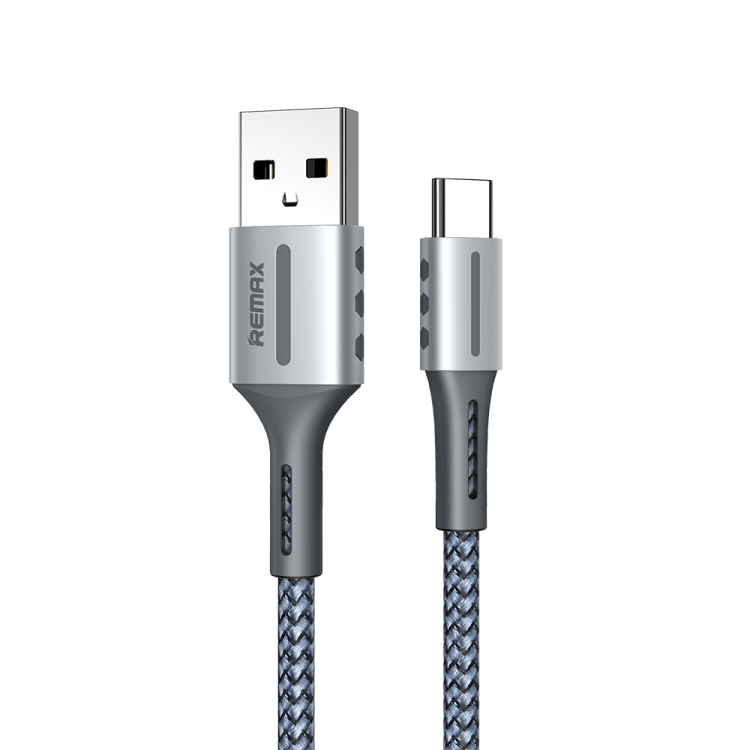 

Remax RC-003a 2.4A Type-C / USB-C Barrett Series Charging Data Cable, Length: 1m(Silver)