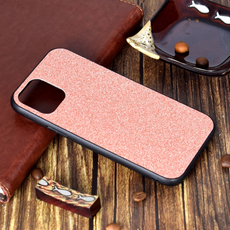 

For iPhone 11 Pro Shockproof Glitter Powder Paste Skin TPU Protective Case(Rose Gold)