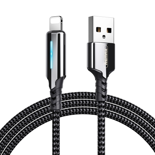 

Remax RC-123i 2.4A 8 Pin Intelligent Streamer Power Off Charging Data Cable, Length: 1m(Black)
