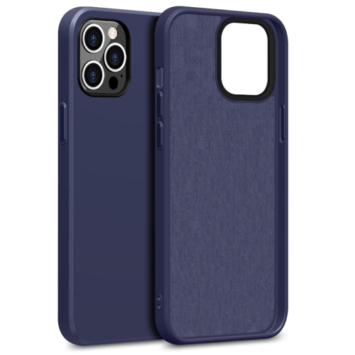 

Fully Wrapped Shockproof Protective Case with Metal Buttons For iPhone 12 Pro Max(Blue)