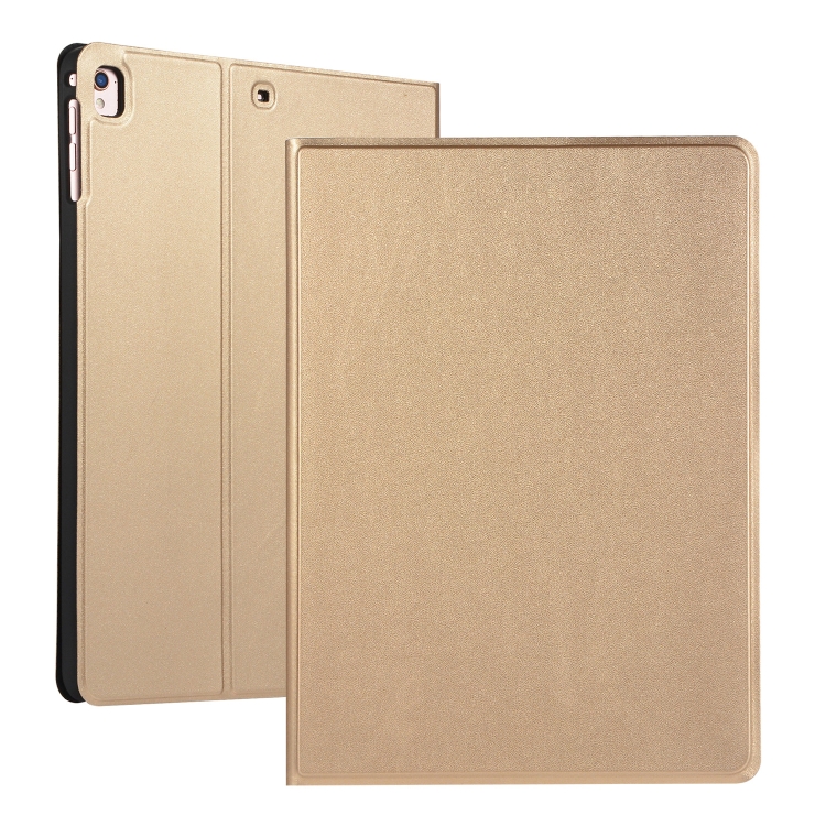 

For iPad 10.2 Voltage Elastic Leather TPU Protective Case with Holder(Gold)