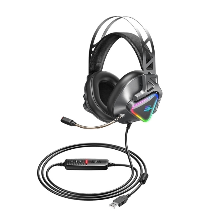 

Remax RM-810 Wargod Series Intelligent Noise Reduction Gaming Headphone with Mic(Grey)