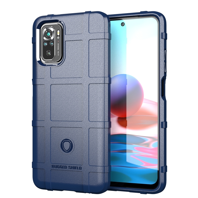 

For Xiaomi Redmi Note 10 Full Coverage Shockproof TPU Case(Blue)