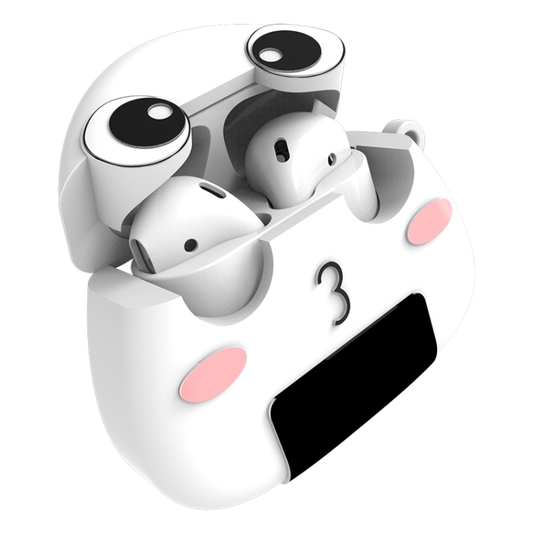 

For AirPods Cartoon Rice Ball Shape Silicone Earphone Protective Case with Hook