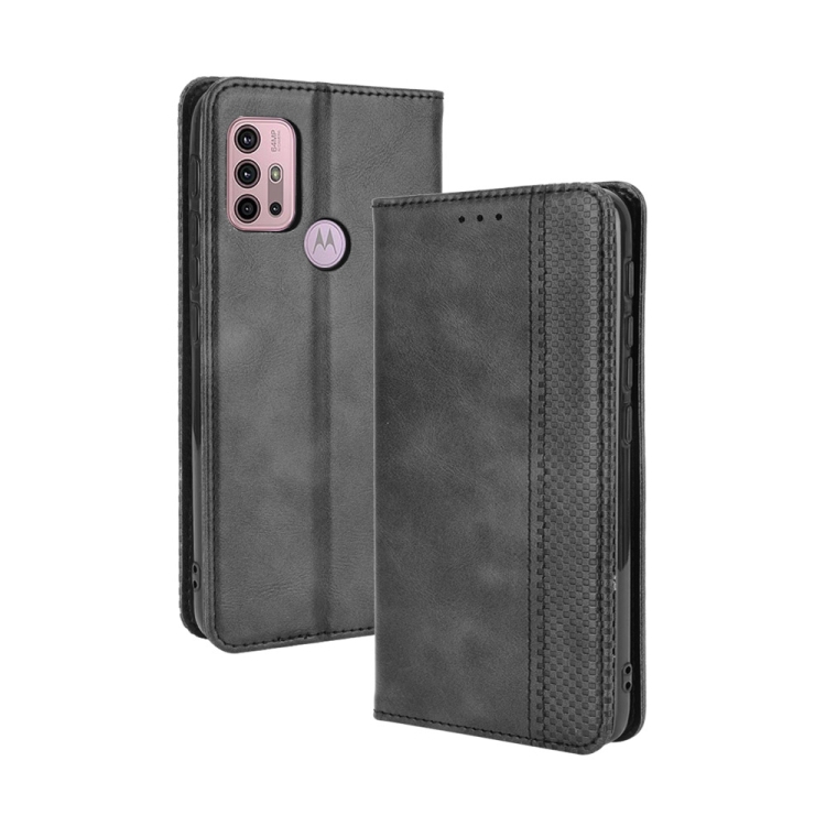 For Motorola Moto G30 Magnetic Buckle Retro Texture Horizontal Flip Leather Case with Holder & Card Slots & Photo Frame(Black)
For Motorola Moto G30 Magnetic Buckle Retro Texture Horizontal Flip Leather Case with Holder & Card Slots & Photo Frame(Black)