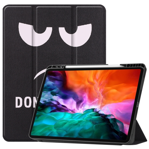 

Colored Drawing Horizontal Flip TPU + PU Leather Tablet Case with Three-folding Holder & Sleep / Wake-up Function & Pen Slot For iPad Pro 12.9 (2021)(Big Eye ME)