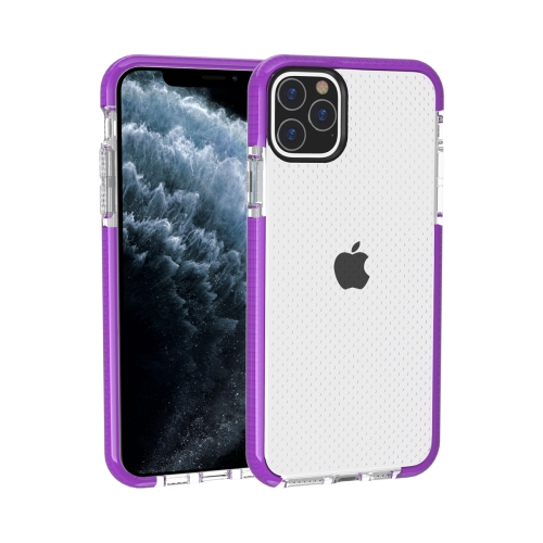 

For iPhone 11 Pro Basketball Texture Anti-collision TPU Protective Case(Purple)
