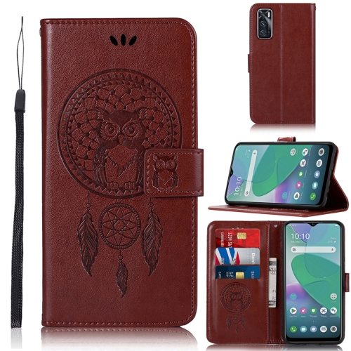 

For vivo Y70 Wind Chime Owl Embossing Pattern Horizontal Flip Leather Case with Holder & Card Slots & Wallet(Brown)