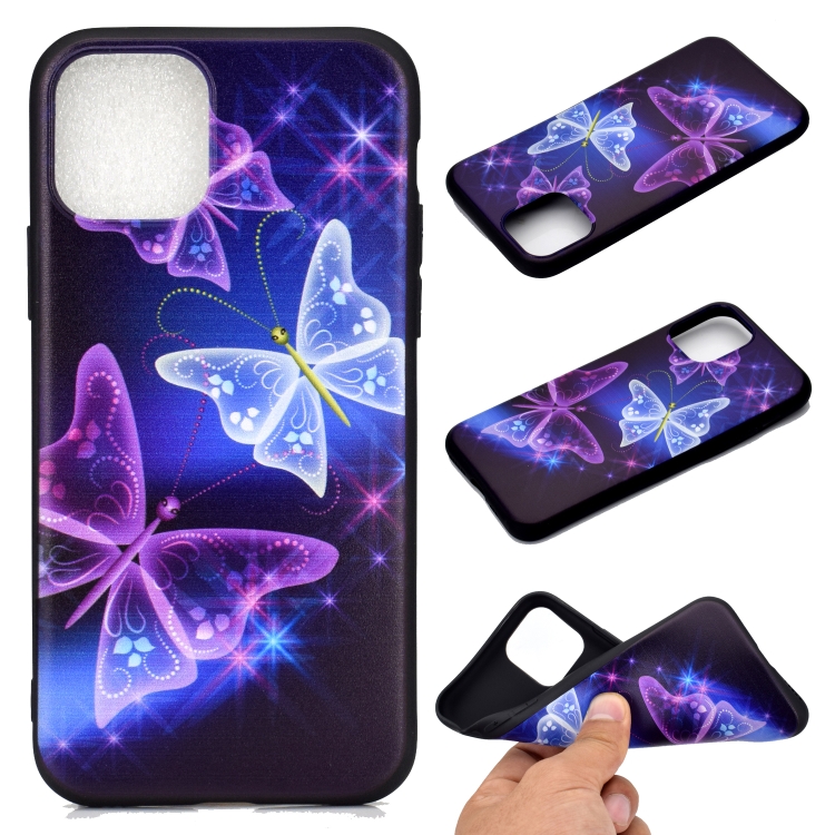 

For iPhone 11 Coloured Drawing Pattern Shockproof TPU Protective Case(Starry Butterfly)