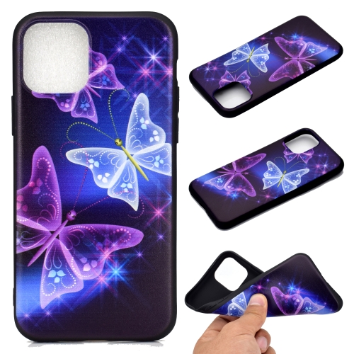 

For iPhone 11 Pro Max Coloured Drawing Pattern Shockproof TPU Protective Case(Starry Butterfly)