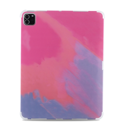 

Shockproof IMD + TPU Watercolor Protective Case For iPad 10.2 / iPad Pro 10.5(Fuchsia)