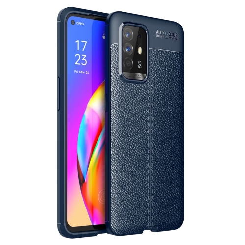 

For OPPO F19 Pro+ 5G Litchi Texture TPU Shockproof Case(Blue)