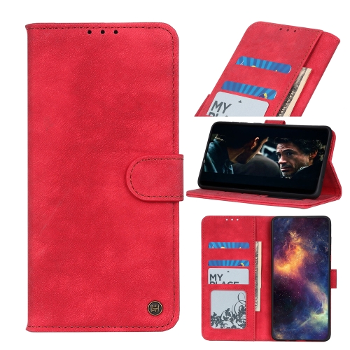 

For OPPO Realme V15 5G Antelope Texture Magnetic Buckle Horizontal Flip PU Leather Case with Card Slots & Wallet & Holder(Red)