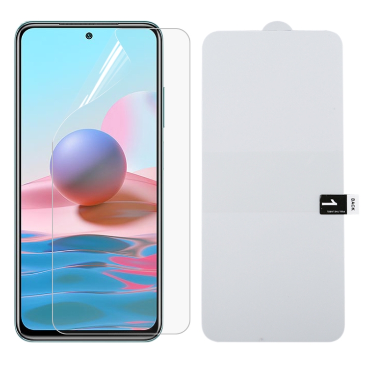 

For Xiaomi Redmi Note 10 Full Screen Protector Explosion-proof Hydrogel Film